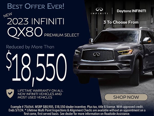 New 2023 INFINITI QX80 Premium Select